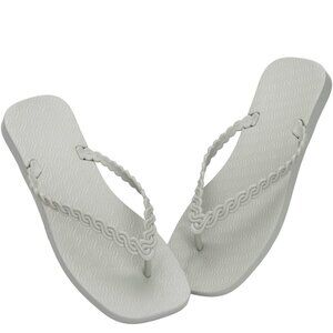 Hotmarzz Women Summer Beach Sandals Light Flip Flops Thongs GRAY